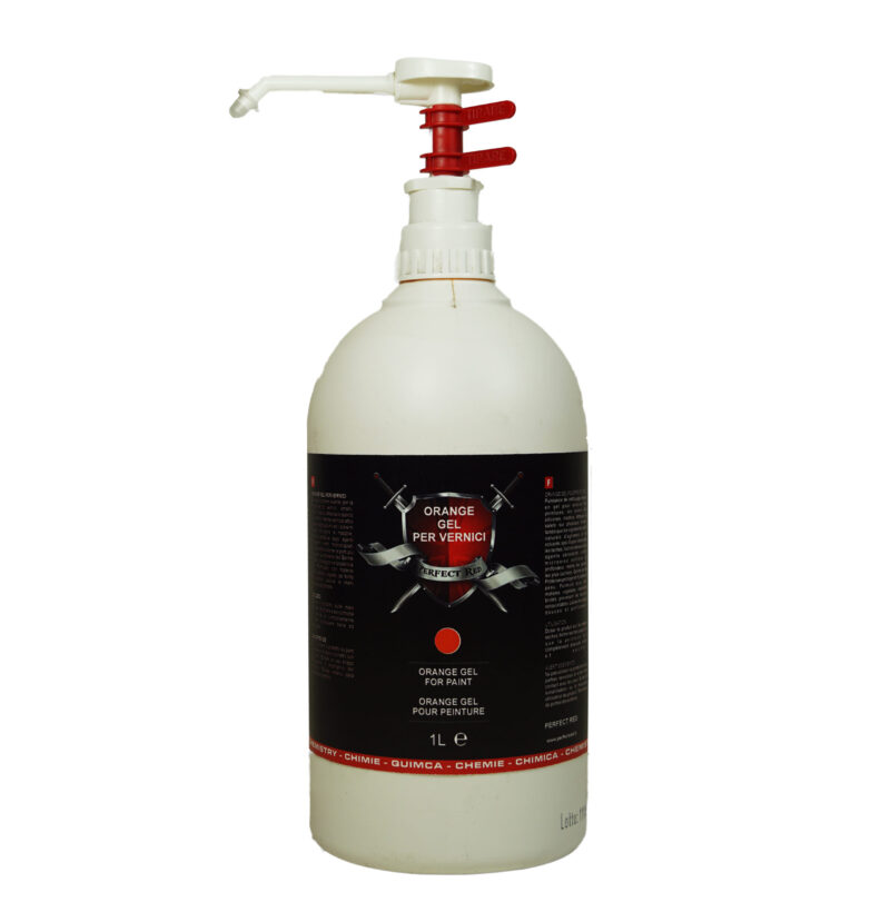 Flacone di orange gel per vernici da 1 litro